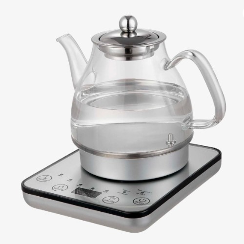 Healthy Choice Digital Glass Kettle with Tea Infuser 1.2L